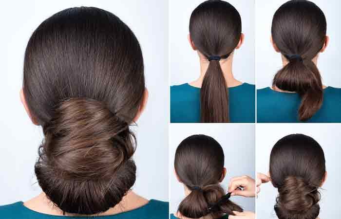 Messy Lkloop Chignon school hairstyler